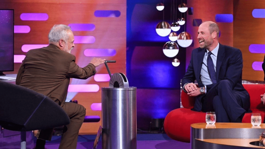 Prince William crashes Graham Norton’s couch