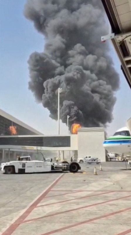 Several wounded in Riyadh airport attack, operations suspended, Saudi aviation authority says