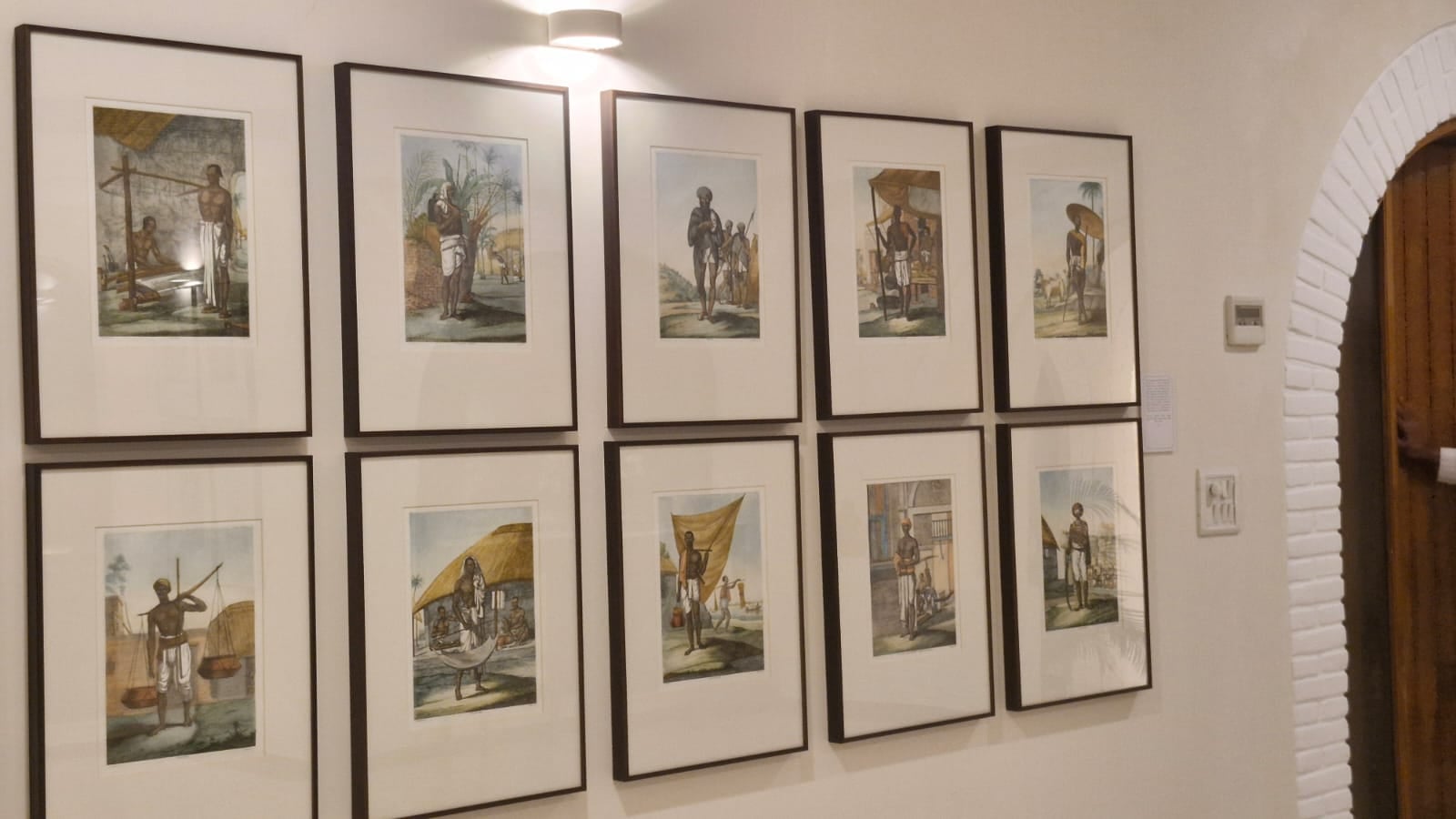 Some etchings showed men more elaborately dressed, like a man in a long green coat holding a hookah | Maryam Hassan, ThePrint