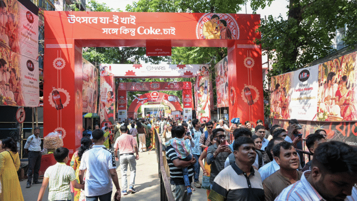 The Ballygunge Cultural Pandal is among three pandals where a committee found safety arrangements lacking | Suraj Singh Bisht/ThePrint