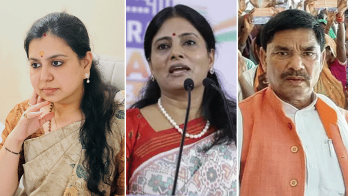 Former IAS officer Divya Mittal (left) and former Robertsganj MP Pakauri Lal Kol (right) have emerged in Union Minister and Apna Dal (Soneylal) chief Anupriya Patel's strongholds of Mirzapur and Sonbhadra districts | Facebook
