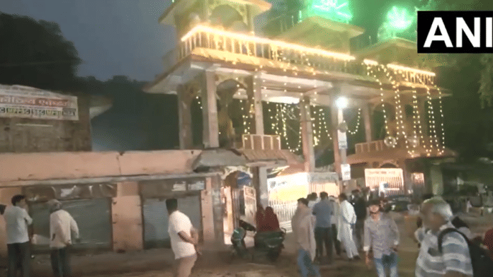 Early morning visuals from the spot where a truck ran over several people near Sheetla Mata Mandir in Gwalior, claiming the lives of 11 people and leaving 29 people injured | Screengrab