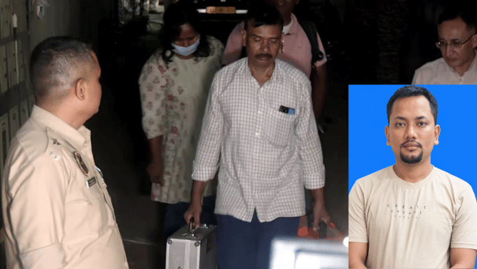 FSL team at the incident site on Tuesday. The accused leaseholder, Ghanakanta Gogoi, has been apprehended. | ANI/Special arrangement