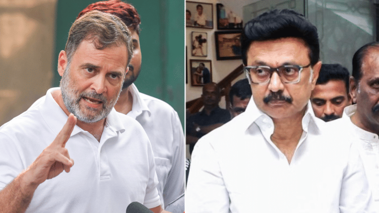 DMK slams ‘duplicitous’ Rahul amid Delhi protest, questions his silence on SIR deletions in Tamil Nadu