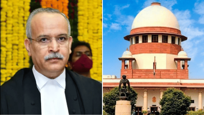 Justice Satish Chandra Sharma was part of the SC bench that gave split opinions on whether pleas challenging the validity of a 2023 law should be referred to a larger Constitution bench | X