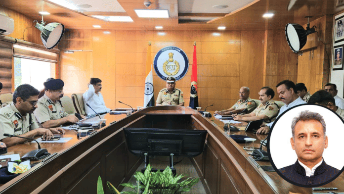 Representational image. | Among those shifted are one officer each of DG & ADGP rank. IPS officer Navdeep Singh Virk (inset). | X/@police_haryana