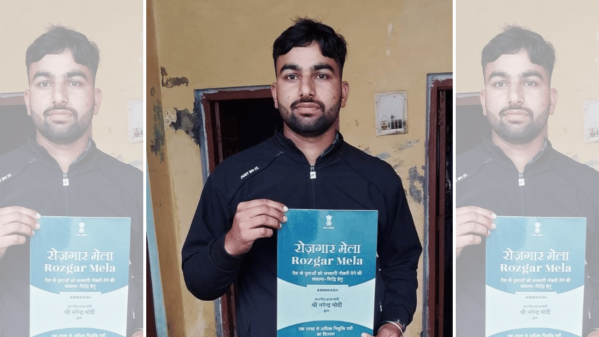 Abhikash with his appointment letter that he claims had received from Prime Minister Narendra Modi | Special Arrangement