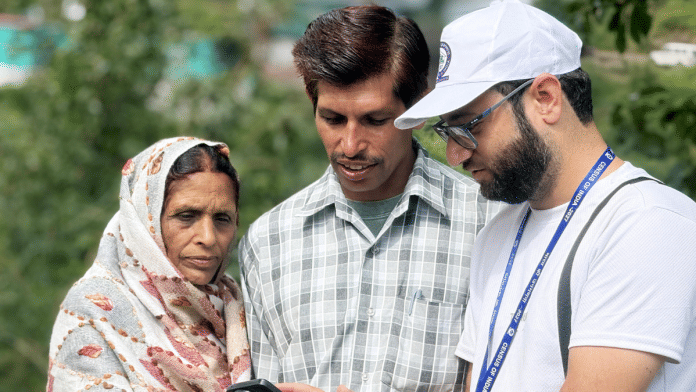 Census staff interacts with people during the Inauguration last month of Census 2027 Phase-II population enumeration in Udhampur. | ANI