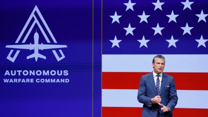 US Defense Secretary Pete Hegseth delivers his 2026 