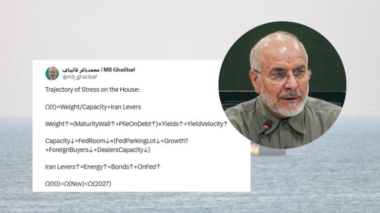 As US counts down Iran’s last oil barrels, Ghalibaf throws up new formula on debt stress