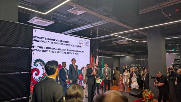 Vinay Kumar, Ambassador of India to the Russian Federation, on the sidelines of the 2nd India-Russia Business Forum on 15 October, 2026 | Apoorva Mandhani/ThePrint