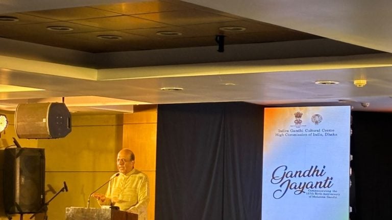 In Dhaka, India’s envoy Dinesh Trivedi says ‘Bangladesh and Gandhi can never be seperated’