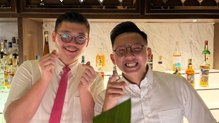 Kelvin Wong and Justin Yay from Penang’s Good Friends Club wowed the audiences with their creme brulee cocktail | Triya Gulati, ThePrint
