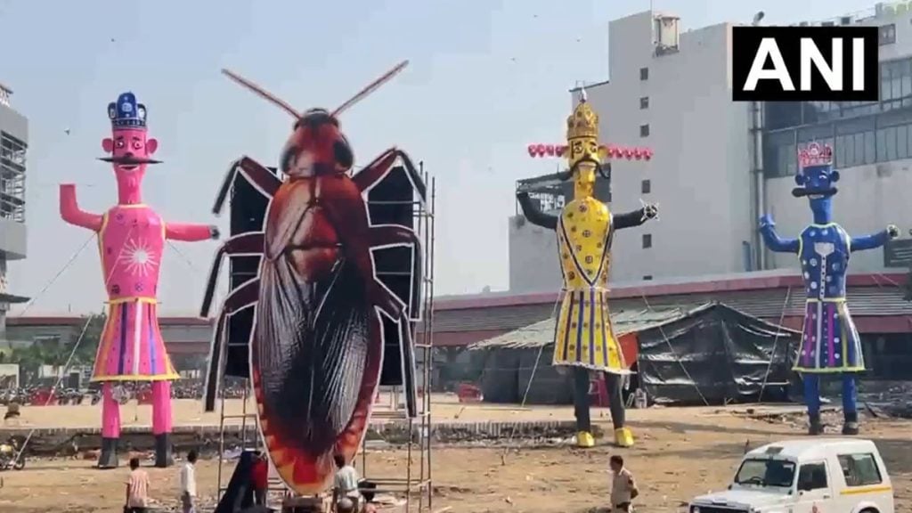 Delhi Ramlila’s cockroach effigy was revamped overnight