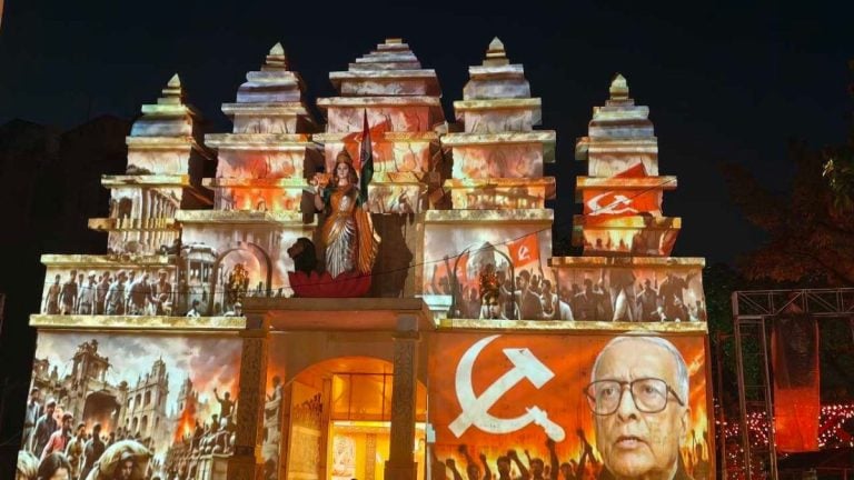Marichjhapi massacre of Dalit refugees becomes Durga Puja theme in Kolkata pandal