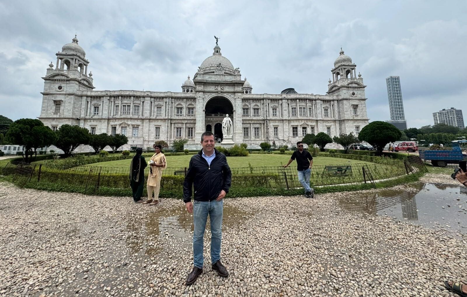 Georgia’s Ambassador to India Vakhtang Jaoshvili at the Victoria Memorial in Kolkata | Photo by special arrangement