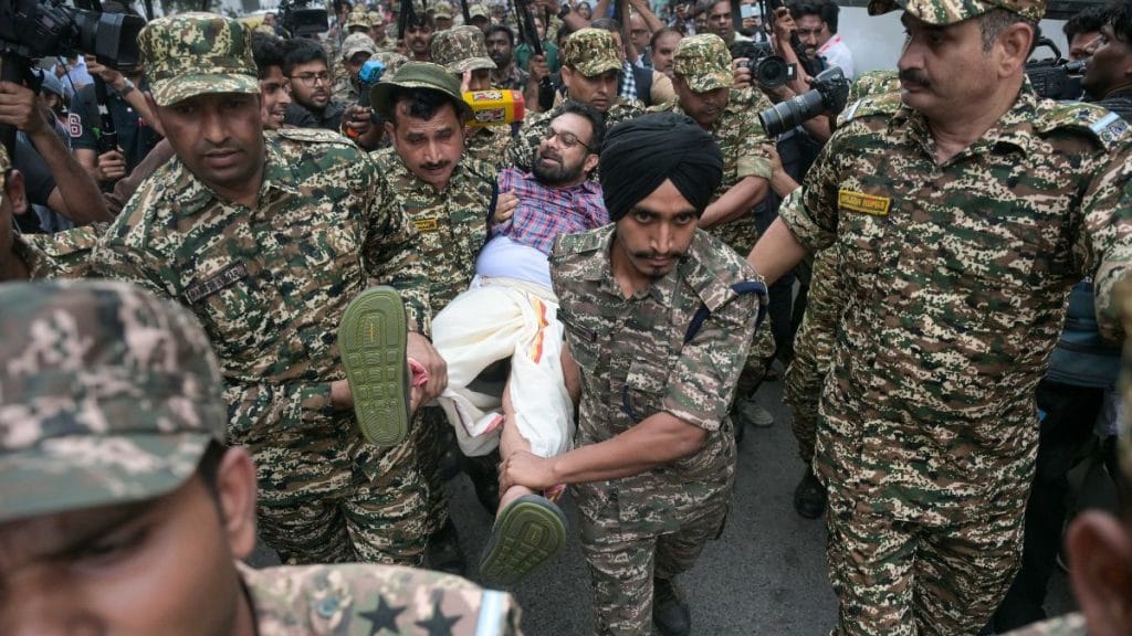 More than 3,500 protesters were detained across New Delhi after they tried to march to Jantar Mantar | Suraj Singh Bisht, ThePrint