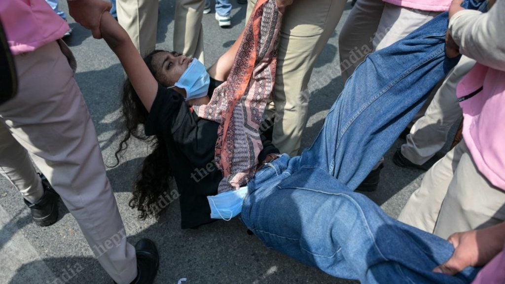 The police had denied permission for the CJP protest at Jantar Mantar, citing the short notice given by the organisers | Suraj Singh Bisht, ThePrint