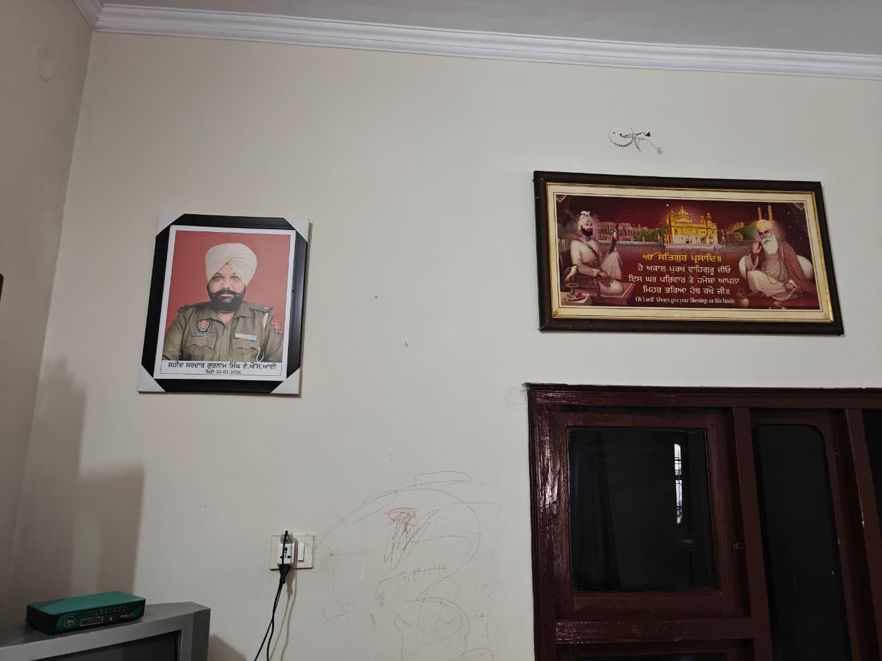 Portrait of ASI Gurnam Singh at his residence in Gurdaspur's Gadarian village | Mayank Kumar | ThePrint