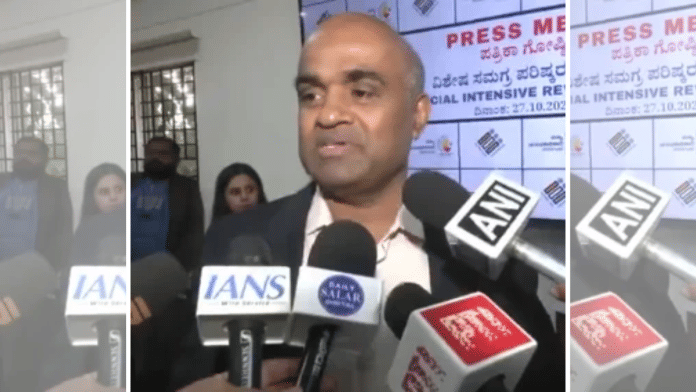Karnataka Chief Electoral Officer (CEO) V Anbukkumar | ANI file photo