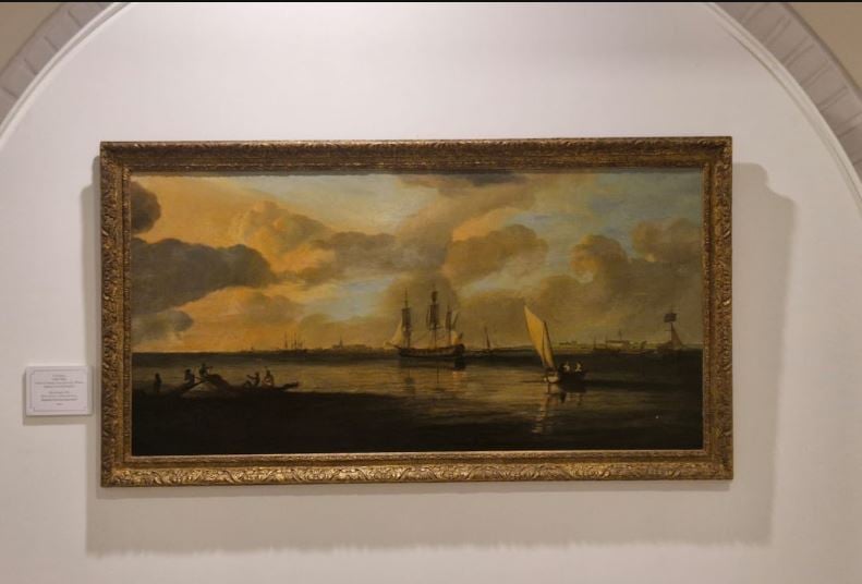 Solvyns’ marine oil painting "A View of Calcutta, from below Fort William, looking north with shipping”, on display for the first time | Maryam Hassan, ThePrint
