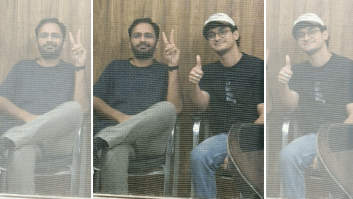 CJP's Saurav Das and Ashutosh Ranka were detained on October 13 for entering the denotified Jantar Mantar | Source: X/Abhijeet Dipke