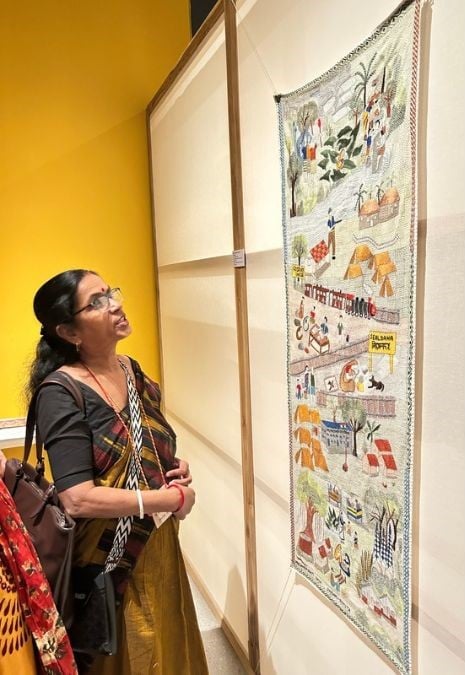 Shivani Mazumdar explains the migration in the kantha artwork | Manisha Mondal | ThePrint