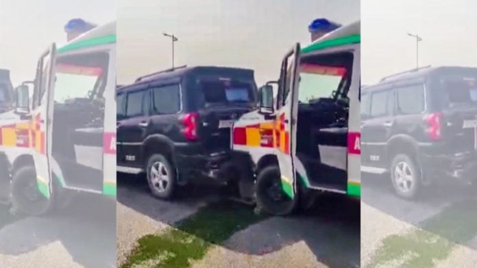Some vehicles in Congress leader Rahul Gandhi's convoy collided on the Purvanchal Expressway Monday, while he was on his way to Sultanpur for a court hearing in a defamation case against him | PTI Photo