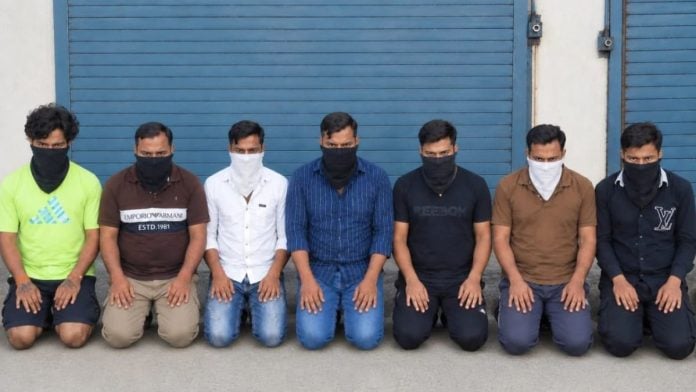 The seven accused in Delhi Police's custody | By special arrangement